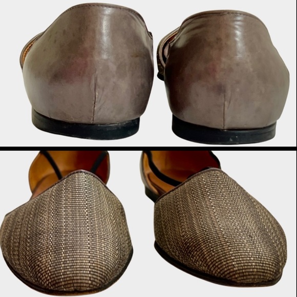 Giorgio Armani pointed toe flats T-strap Mary Jane IT 37 1/2 US 7 made in Italy - Picture 13 of 16